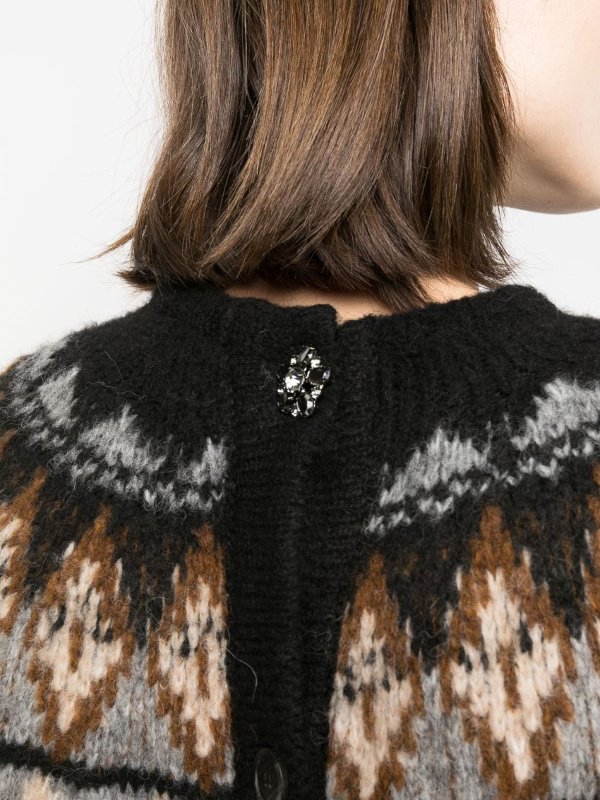 Semicouture buy online Rosamond geometric print sweater