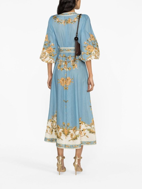 Maxikleid - Blau shop online: ZIMMERMANN