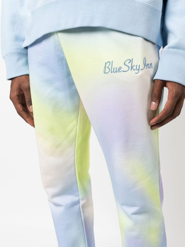 Blue Sky Inn Pantaloni della tuta in cotone tie-dye BS2202PA001TIE