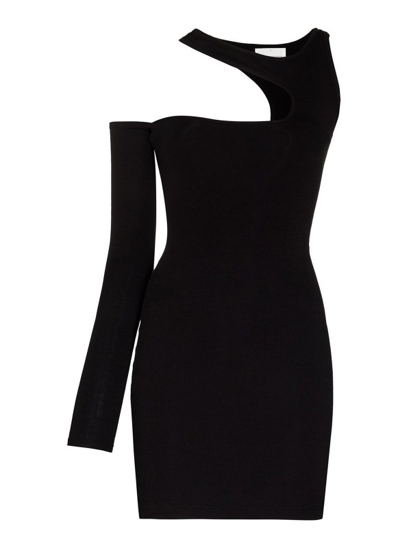 LAMA JOUNI: Vestidos cortos - Vestido Corto - Negro