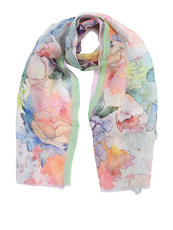 PATCHOULI: scarves - Linen printed stole