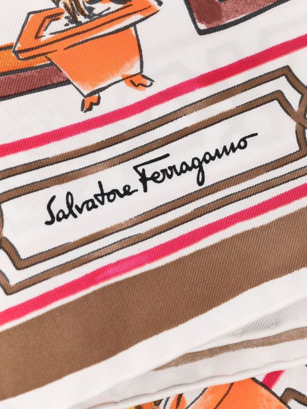 The Best Shops SALVATORE FERRAGAMO: Stolen und Schals - Stola - Weiß