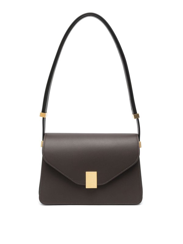 Sac Bandoulière Lingbound En Cuir Véritable Marron - Taille Moyenne, Neuf Avec étiquettes - Style Crossbody