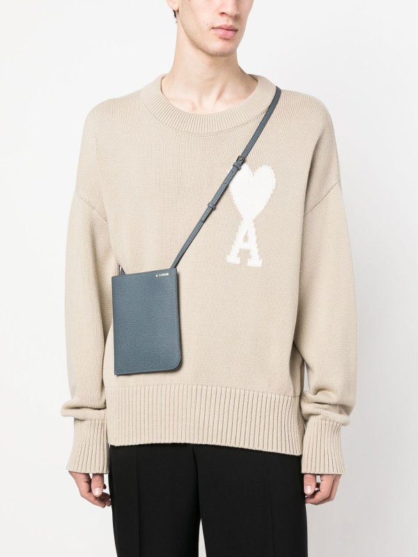 Mini soft leather crossbody bag shop online: VALEXTRA