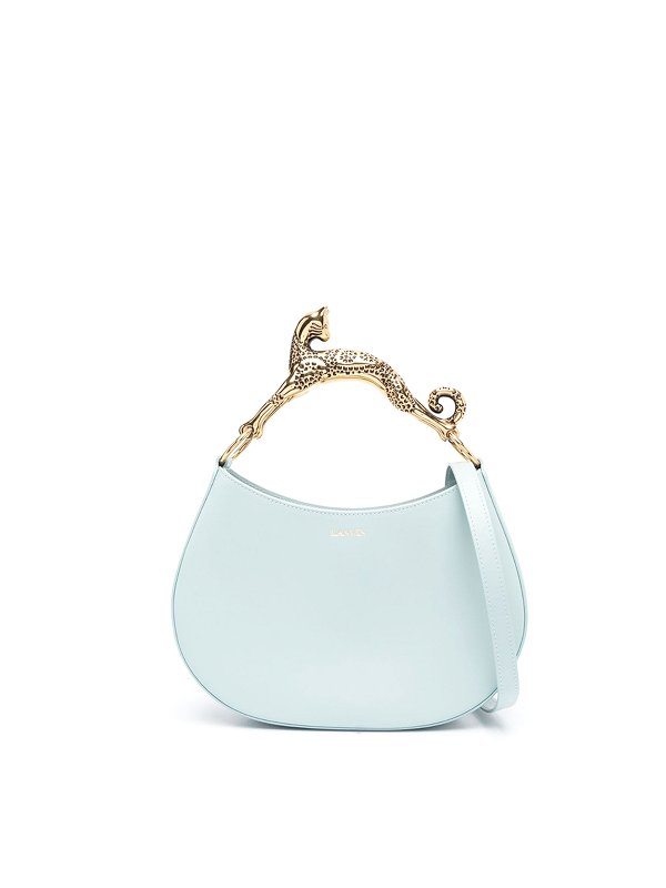 LANVIN: totes bags - Hobo leather handbag