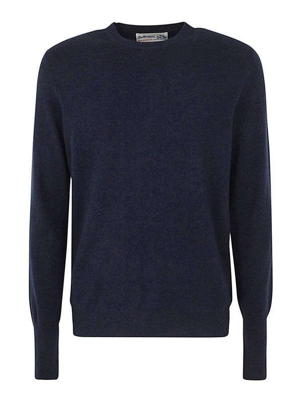 BALLANTYNE: クルーネック - クルーネック - ブルー