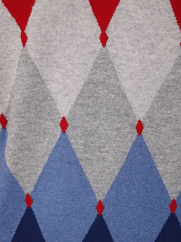 The Best Shops BALLANTYNE: Strickpullover mit V-Ausschnitt - V-Pullover - Rot