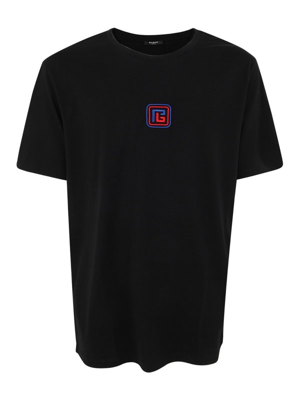 Balmain: t-shirts - Pb bulky fit t-shirt
