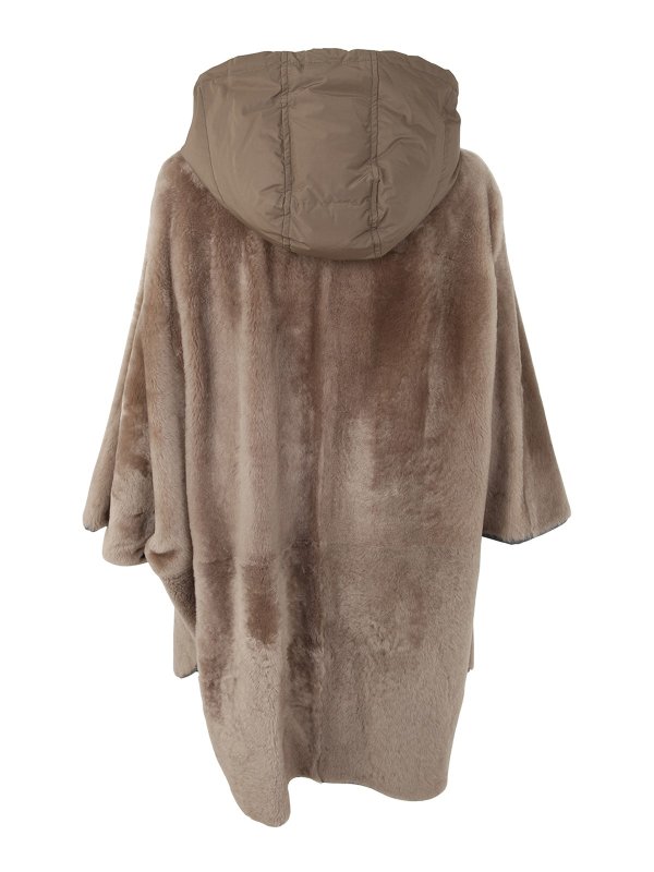 BRUNELLO CUCINELLI: trench coats online - Fur overcoat
