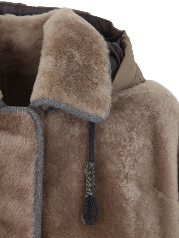 The Best Shops BRUNELLO CUCINELLI: trench coats - Fur overcoat