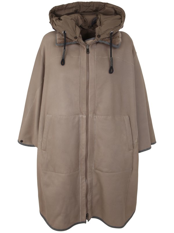 Fur overcoat shop online: BRUNELLO CUCINELLI