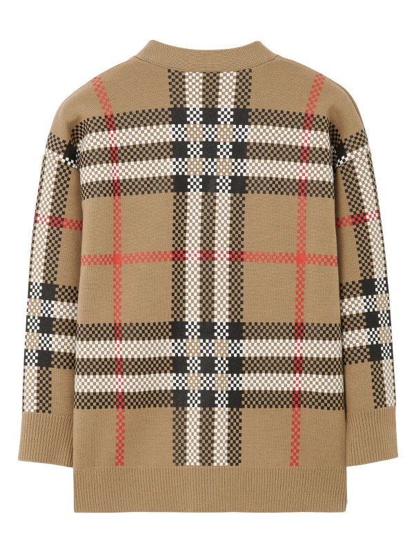 BURBERRY: Cárdigans online - Cárdigan - Marrón