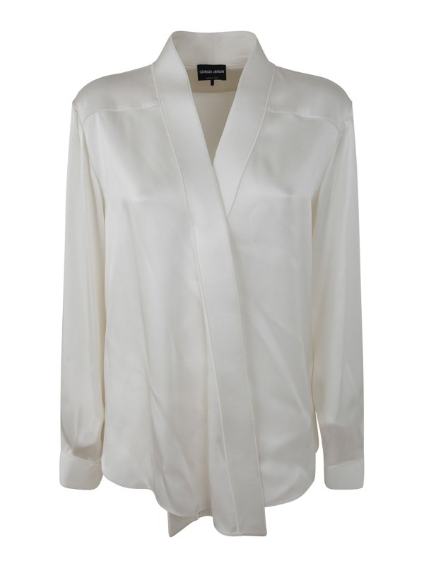 GIORGIO ARMANI: shirts - Double satin shirt