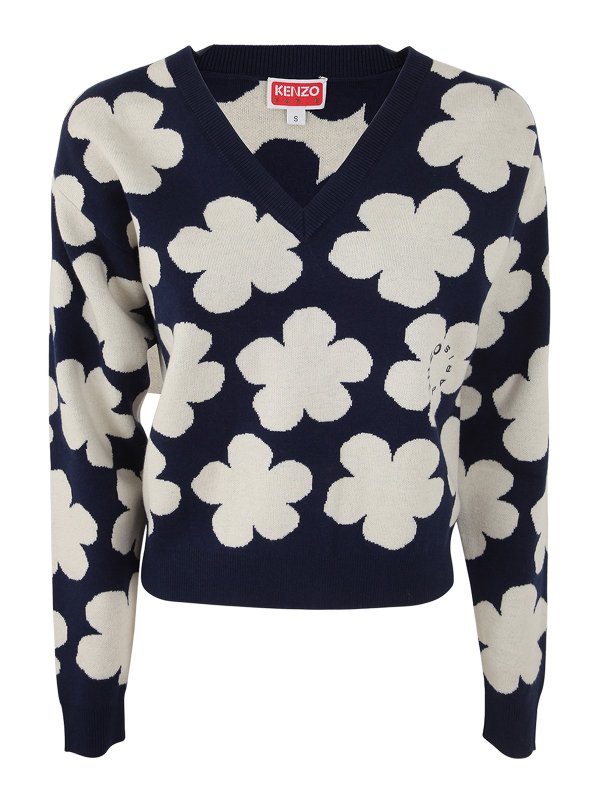 KENZO: crew necks - Jacquard small jumper