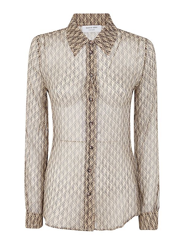 MARINE SERRE: bluse - Blusa