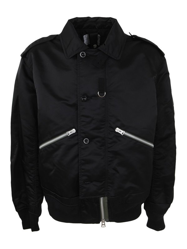 Sacai: カジュアルジャケット - ブレザー - 黒