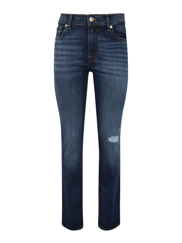 7 FOR ALL MANKIND: Bootcut - Bootcut Jeans - Blau