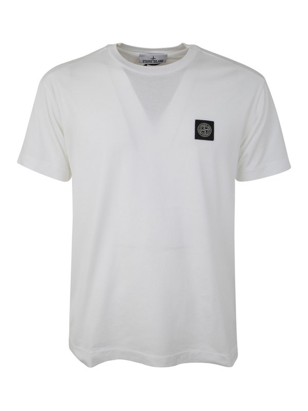 STONE ISLAND: T-shirts - T-Shirt - Weiß