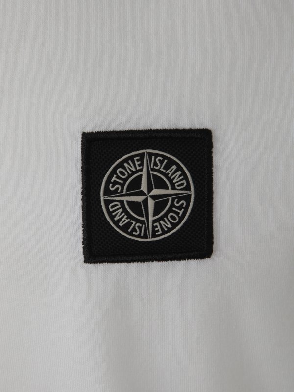 The Best Shops STONE ISLAND: T-shirts - T-Shirt - Weiß