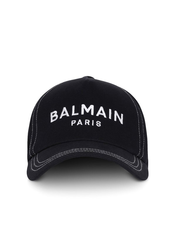 Balmain: hats & caps - Balmain cotton cap