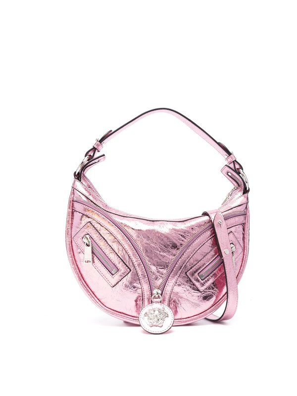 VERSACE: shoulder bags - Small hobo lamb leather