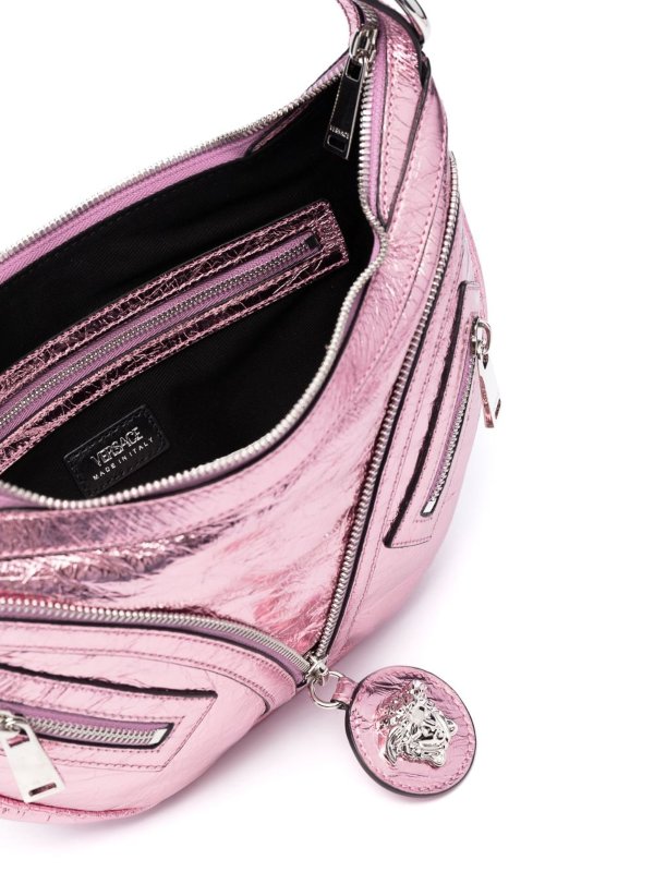 The Best Shops VERSACE: shoulder bags - Small hobo lamb leather