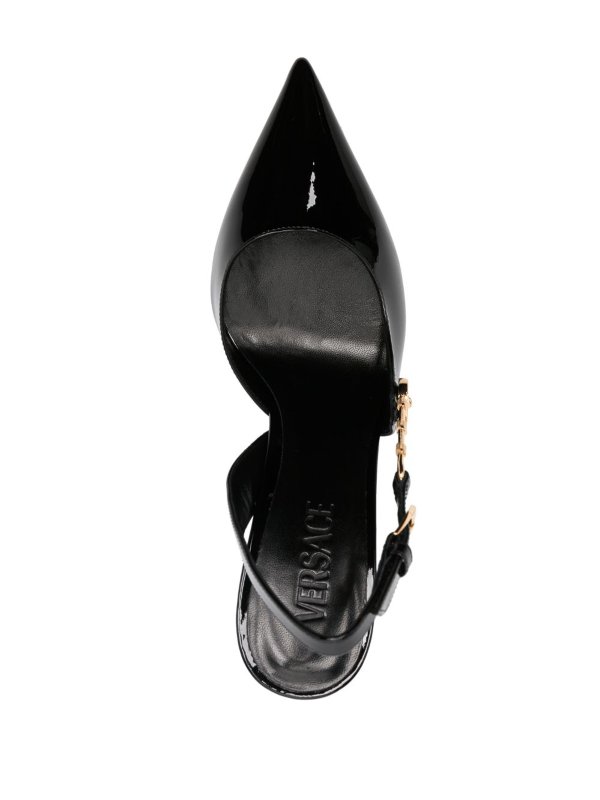 Sling back calf leather shop online: VERSACE