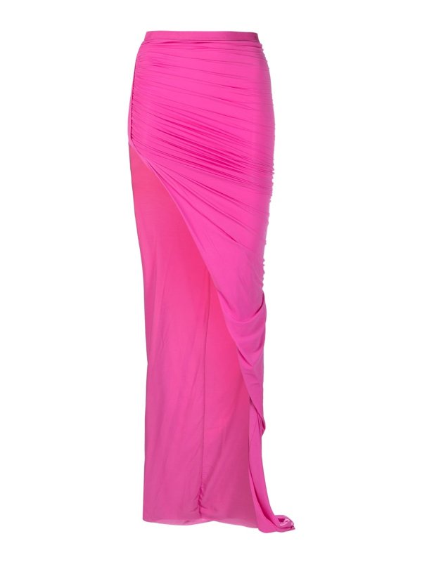 RICK OWENS: ロングシャツ - ロングスカート - ピンク