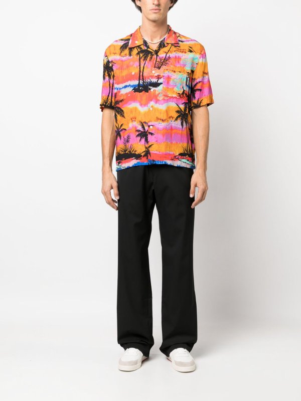 Pantalone Palm Angels nero shop online: Palm Angels