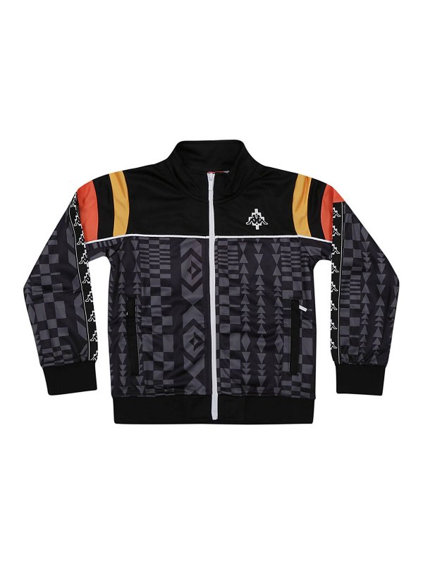 Marcelo Burlon Kids: blazers - Aop folk kappa track jkt