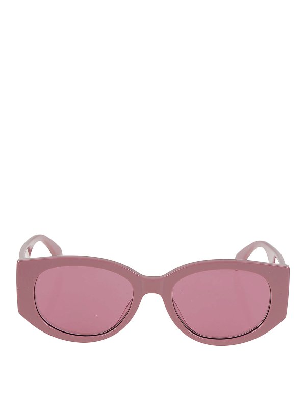 ALEXANDER MCQUEEN: 眼鏡 - 眼鏡 - ヌードカラー