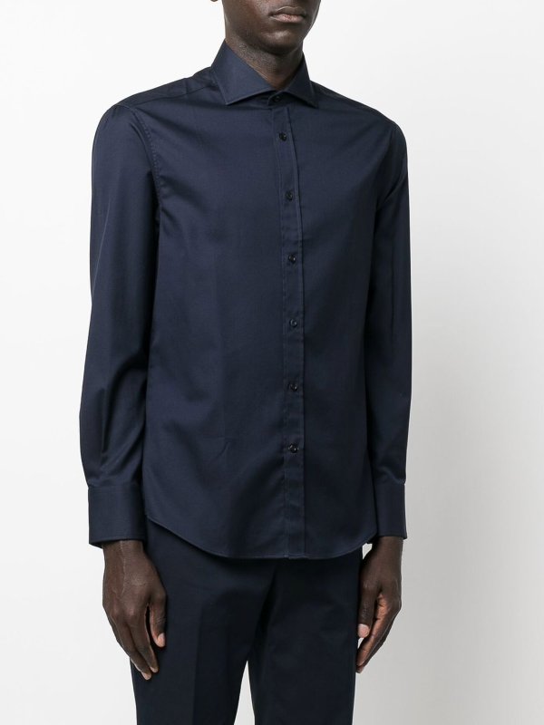 BRUNELLO CUCINELLI buy online シャツ - ダークブルー