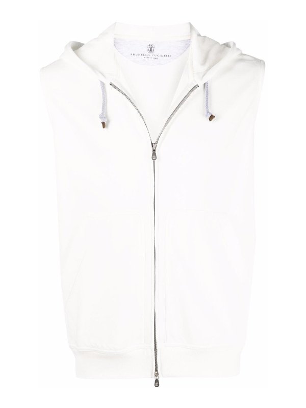 BRUNELLO CUCINELLI: Sudaderas y suéteres - Sudadera - Crema