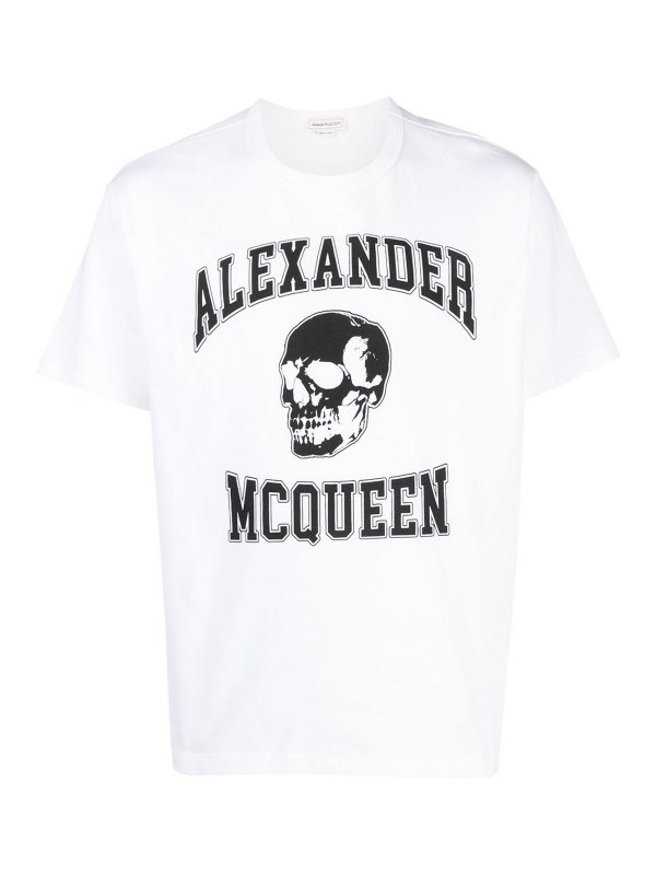 ALEXANDER MCQUEEN: Tシャツ - Tシャツ - 白