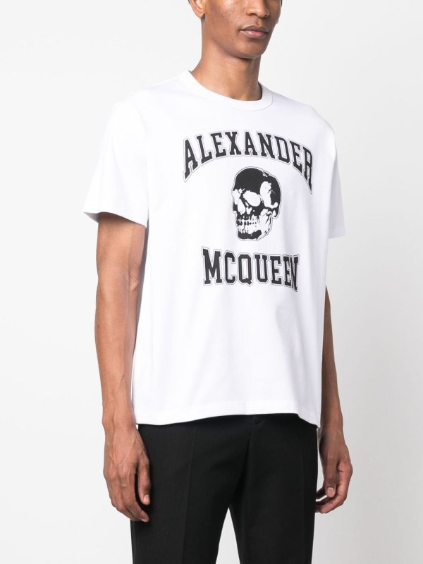 Tシャツ - 白 shop online: ALEXANDER MCQUEEN