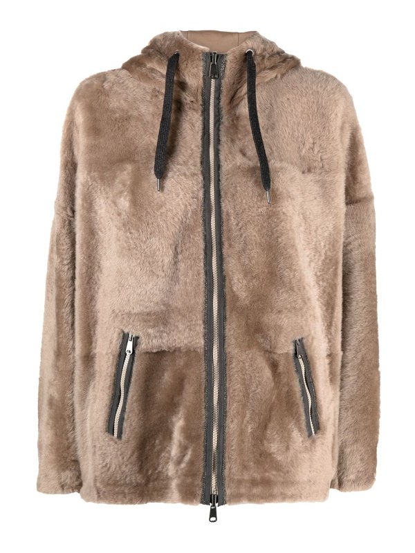 BRUNELLO CUCINELLI: Casualjacken - Casualjacke - Hellbraun