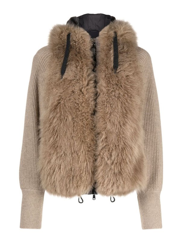 BRUNELLO CUCINELLI: casual jackets - Full-zip fur jacket