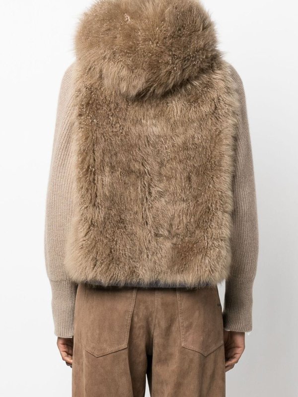 The Best Shops BRUNELLO CUCINELLI: casual jackets - Full-zip fur jacket