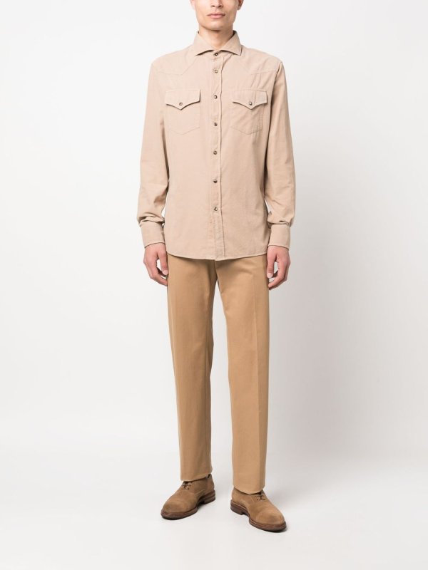 BRUNELLO CUCINELLI: シャツ online - シャツ - ライトブラウン