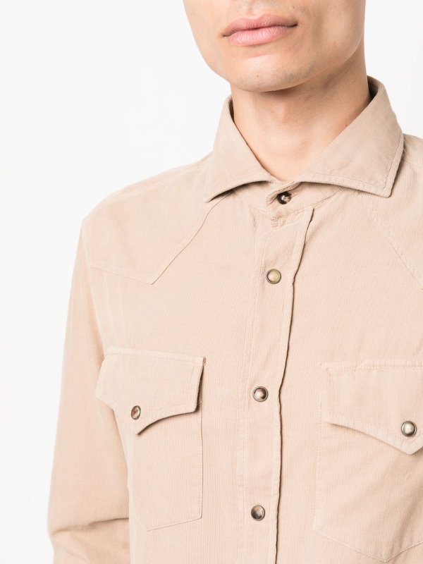 The Best Shops BRUNELLO CUCINELLI: シャツ - シャツ - ライトブラウン