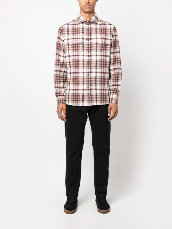 BRUNELLO CUCINELLI: shirts online - Checked shirt