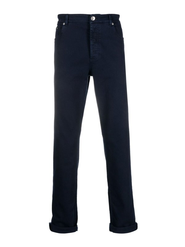 BRUNELLO CUCINELLI: Trousers Shorts - Dyed denim pants