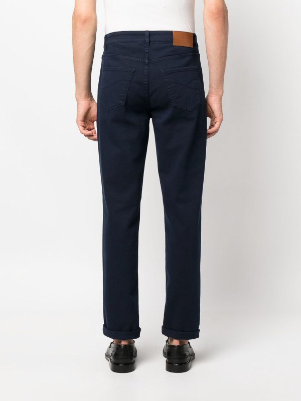 Dyed denim pants shop online: BRUNELLO CUCINELLI