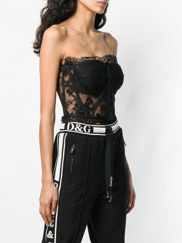 The Best Shops DOLCE & GABBANA: Tops & Tank tops - Lace bustier top