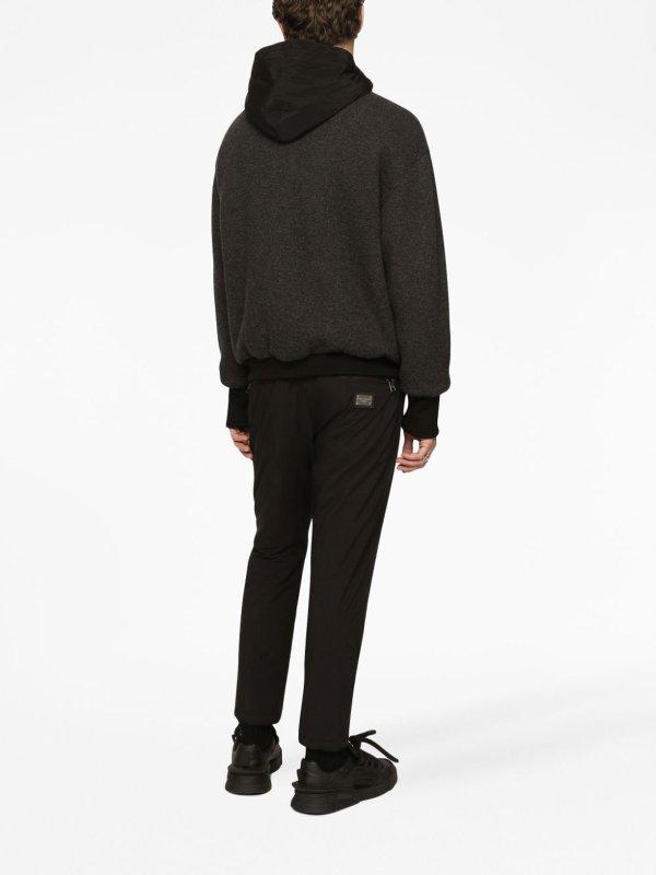 Jacket with hood and tag shop online: DOLCE & GABBANA