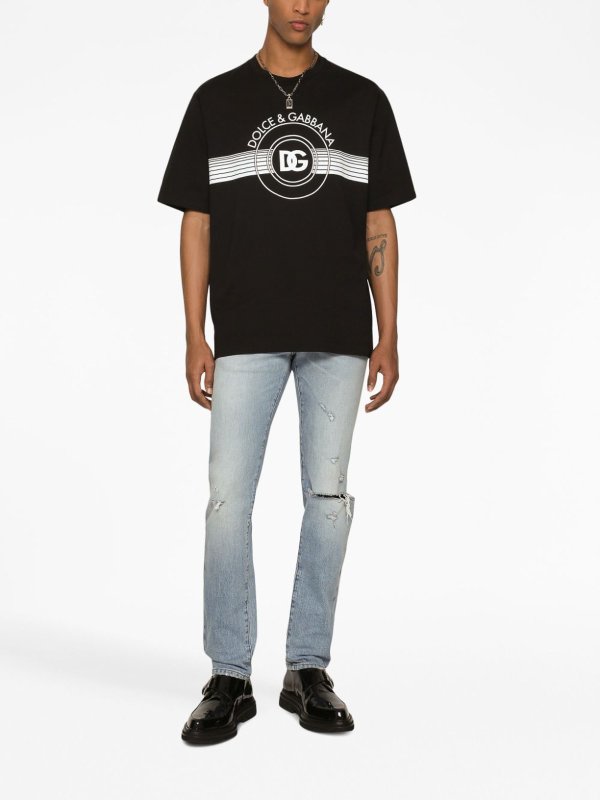DOLCE & GABBANA: T-shirts online - T-Shirt - Noir