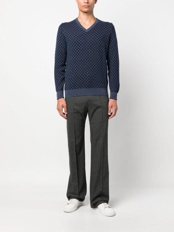 DRUMOHR: v necks online - `biscottino` v-neck sweater