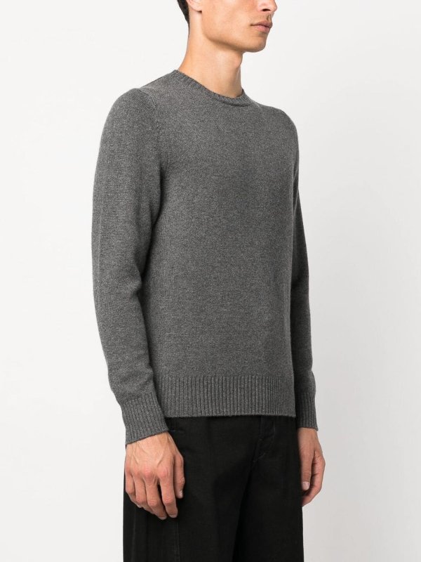 Pull Col Rond - Gris shop online: DRUMOHR