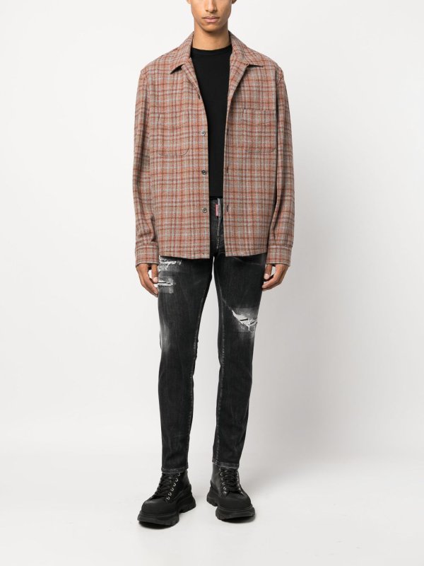 DSQUARED2: Bootcut online - Bootcut Jeans - Schwarz