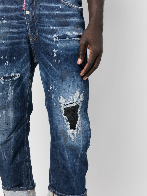 ブーツカットジーンズ - ダークブルー shop online: DSQUARED2